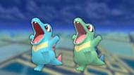 Totodile and its shiny variant (Image via The Pokemon Company)